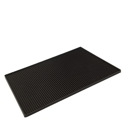 Bar Mat PVC 45 x 30 cm Black