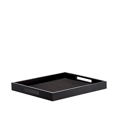 Wooden Room Service Tray 60 x 39,5cm Black