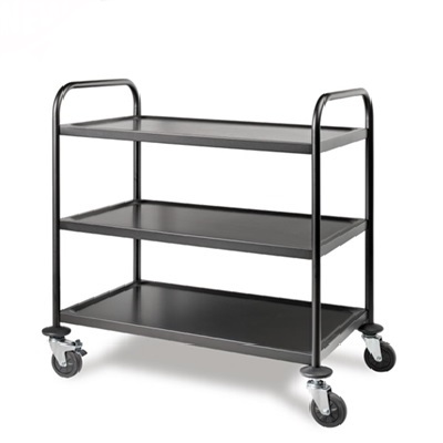 Service Trolley in Black 90,5 x 59cm Height 94,5cm