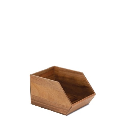 Wooden Small Stackable Box 17,5 x 17 cm - H12,5cm
