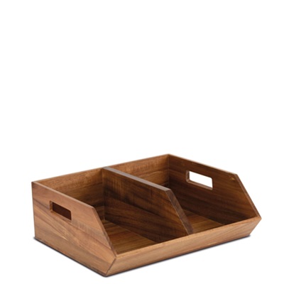 Wooden Large Double Stackable Box 35 x 31 cm - H12,5cm