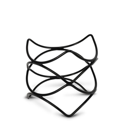 Black Metal Buffet Riser/Stand 21,5 x 21,1 cm - H20cm