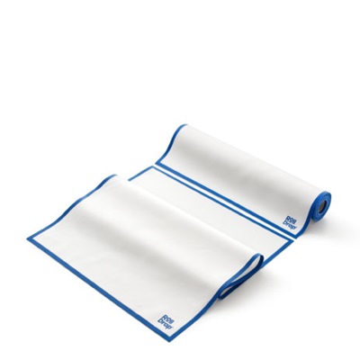 All-purpose Dish Cloth 40x64cm Roll 10 pcs White with Blue Border