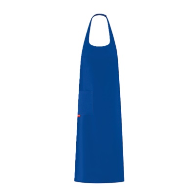 Fabian Unisex Apron H95cm with Adjustable Collar and Pocket Bright Blue