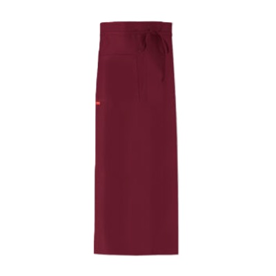 Nizza Unisex Apron H90cm with Pocket Wine Red