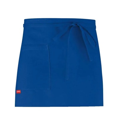 Dakota Unisex Apron H35cm with Pocket Deep Bright Blue