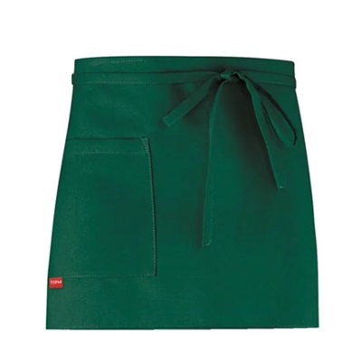 Dakota Unisex Apron H35cm with Pocket Deep Green