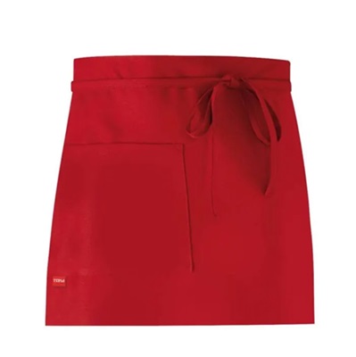Dakota Unisex Apron H35cm with Pocket Red
