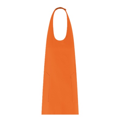 Cipro Unisex Apron H65cm with Velcro Adjustable Collar Orange