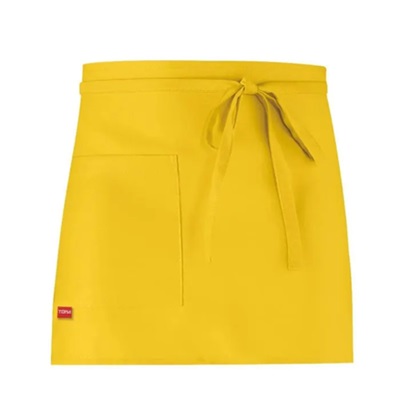 Dakota Unisex Apron H35cm with Pocket Yellow