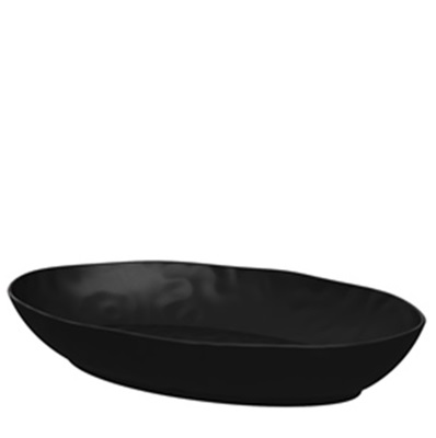Pigment Black Melamine Oval Dish 53 x 32,5 cm - H7cm