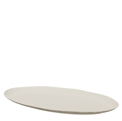 Pigment Cream Melamine Oval Dish 53 x 32,5 cm - H3cm