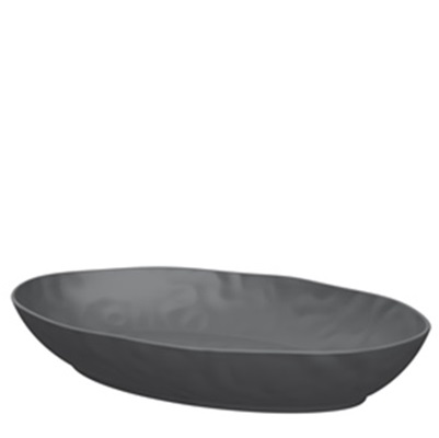 Pigment Grey Melamine Oval Dish 53 x 32,5 cm - H7cm