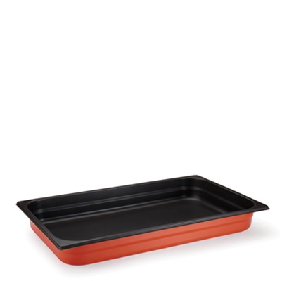 Cool Line Non-stick Sandwich Bottom GN 1/1 Container H6,5cm St. Steel Orange