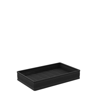 Black Poly Wicker Basket 330 x 27,5 x h10cm