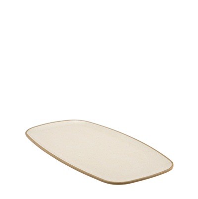 Cream Marl Melamine Rectangular Platter 30 x 15,3 cm