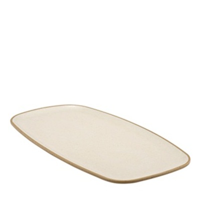 Cream Marl Melamine Rectangular Platter 35,5 x 19 cm