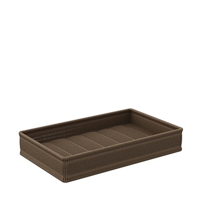 Willow Poly Wicker Basket 54 x 33,5 x h10cm