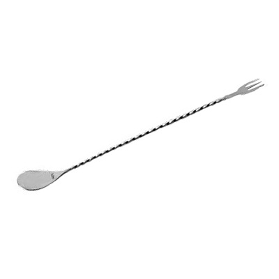 Bar Spoon / Fork 30cm Full Twist St. Steel