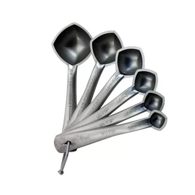 Measuring Spoon Set 6 pcs PC Silver