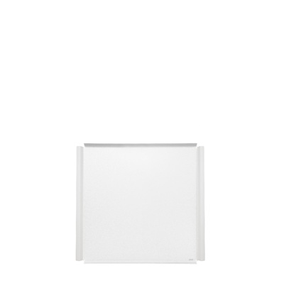 Industrial White Embossed Aluminium Tray 40 x 40cm
