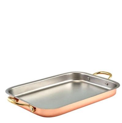 Copper Plated Deep Tray 33 x 23,5cm