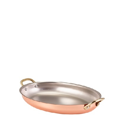 Copper Plated Oval Dish 24,5 x 17,5cm