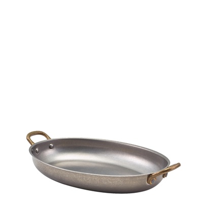 Vintage Steel Oval Dish 24,5 x 17,5cm