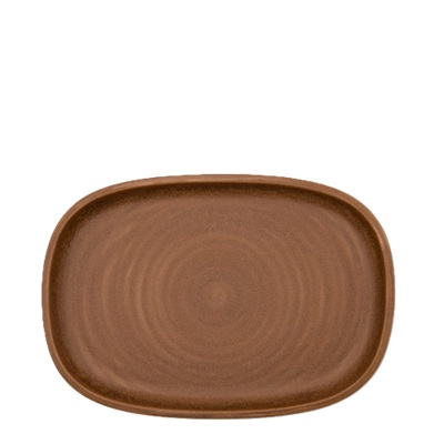 Selva Autumn Brown Oval Platter 30 x 20cm