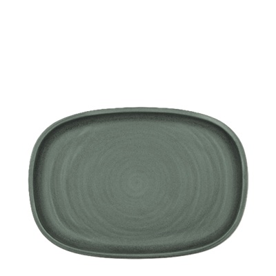 Selva Dark Green Oval Platter 30 x 20cm