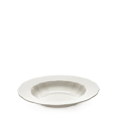 Silhouette Round Deep Plate27cm White