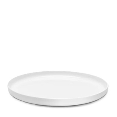 BASE White Glazed High Plate 32cm x h3cm Fine Bone China