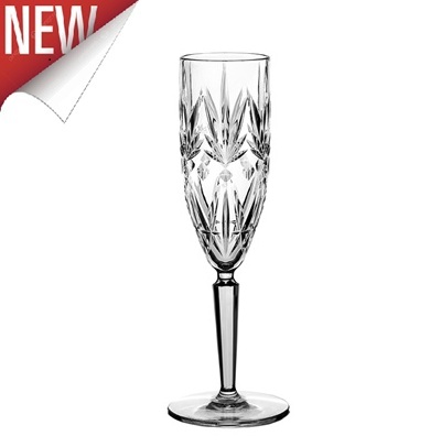 Polycarbonate Crystal Champagne Glass 17cl Clear