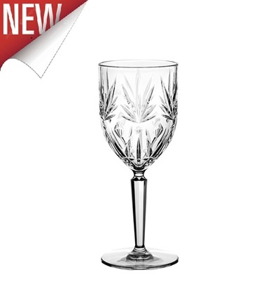 Polycarbonate Crystal Wine Glass 28cl Clear