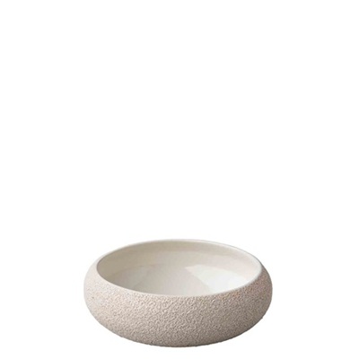 Vulcanic Round Deep Bowl 19.5 x 6.7 cm White